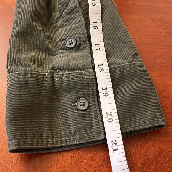 H&M Corduroy Shirt Green Small - Picture 6 of 6